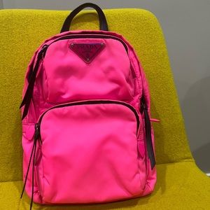 Hot Pink Prada Nylon Backpack